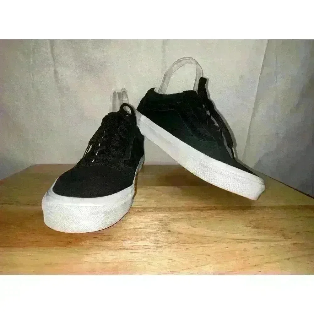 Vans Old Skool Skater Black Low Top Houndstoothembs Lace Up Sz 6.5 M/ Sz‎ 8 W